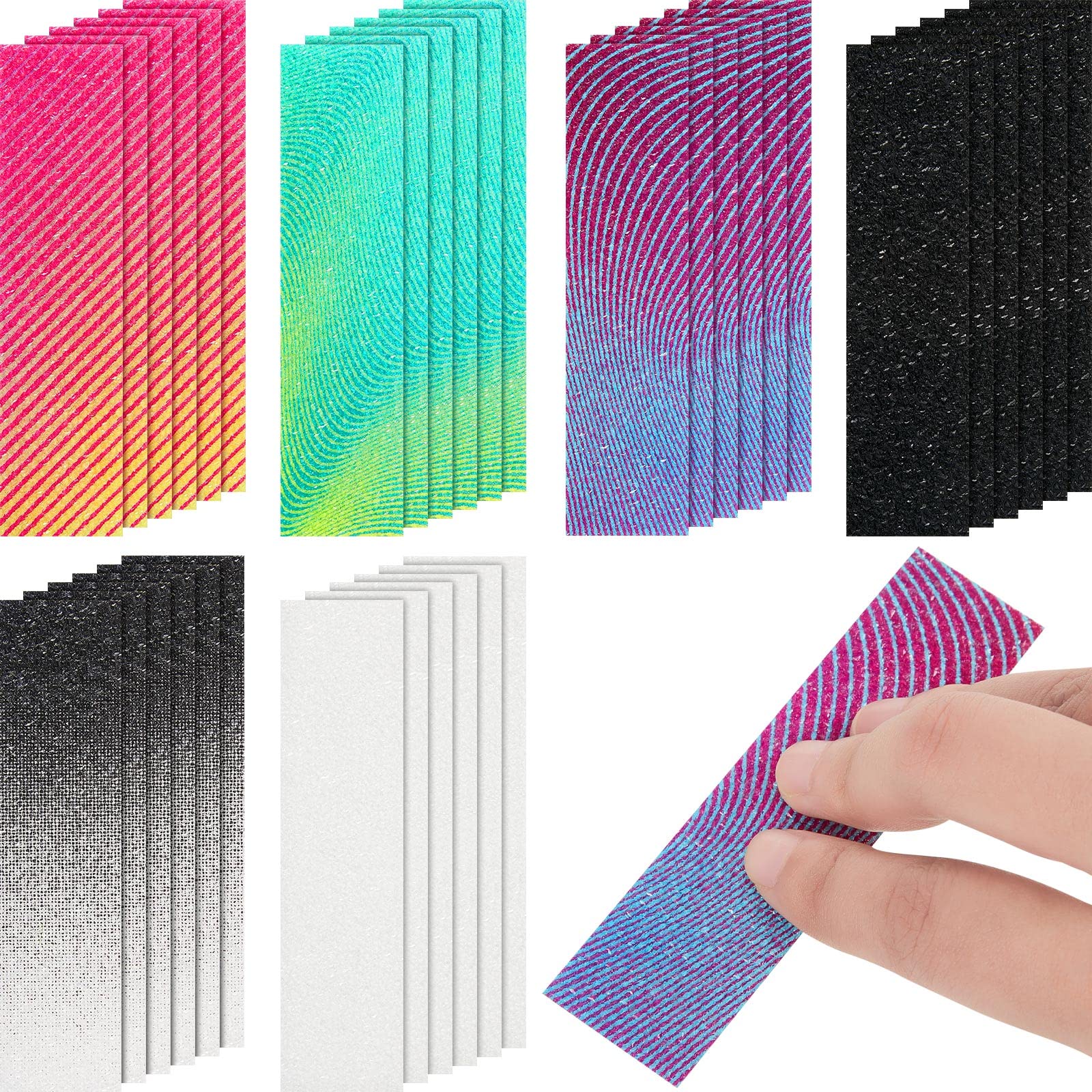 Gersoniel 36 Pcs Anxiety Sensory Stickers Strips gradient style set