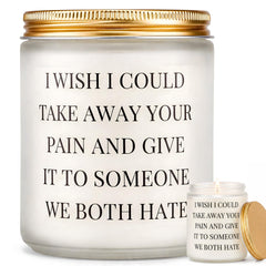 7oz jar candle with lavender and eucalyptus blend
