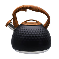 GGC Whistling Tea Kettle diamond-textured stainless steel body