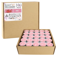 Giant 100 pack tealights neatly boxed
