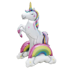 Giant Standing Unicorn foil Balloon 37 inch height for party centerpiece