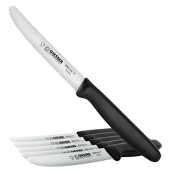 Giesser tomato knife with black serrated blade