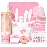 Gift basket for women featuring 9pcs birthday gifts for teenage girls