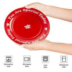 Ceramic plate microwave and dishwasher safe