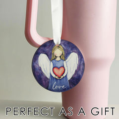 3 inch Love Angel Christmas Ornament as tree trimming accent