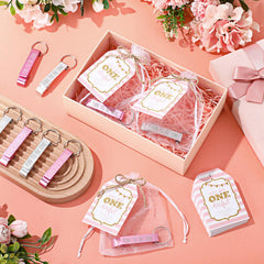 Gift cards 6x6 cm included with bottle opener keychains