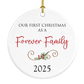 Gift for Adoption porcelain ornament keepsake 2.75 inches