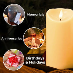Gift for grandson LED candle featuring personalized name