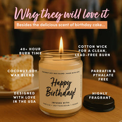 Gift-ready birthday candle jar without wrapping