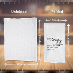 Gift-ready kitchen towel for housewarming occasions