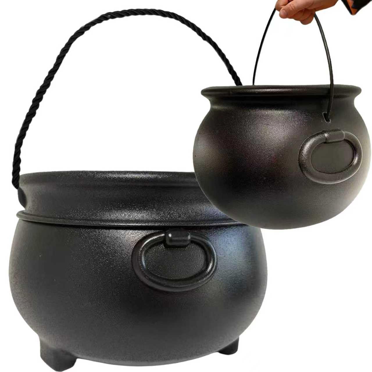 GIFTEXPRESS 12 inch cauldron with rope handle