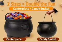 Large 12 inch cauldron for candy bowl display