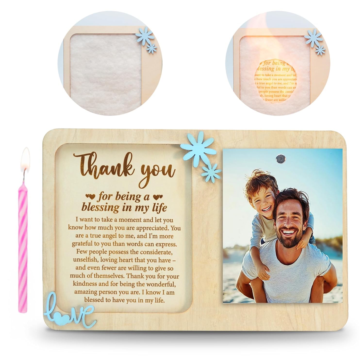 Gifts for Dad from Son wooden frame product image