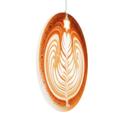 Miniature holiday ornament for coffee lovers and baristas