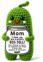 Gifts for Mom handmade crochet pickle product image