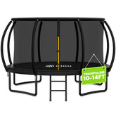 Gigu 14FT Outdoor Trampoline with Net in backyard