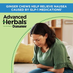 Soft chew ginger chews for motion related nausea