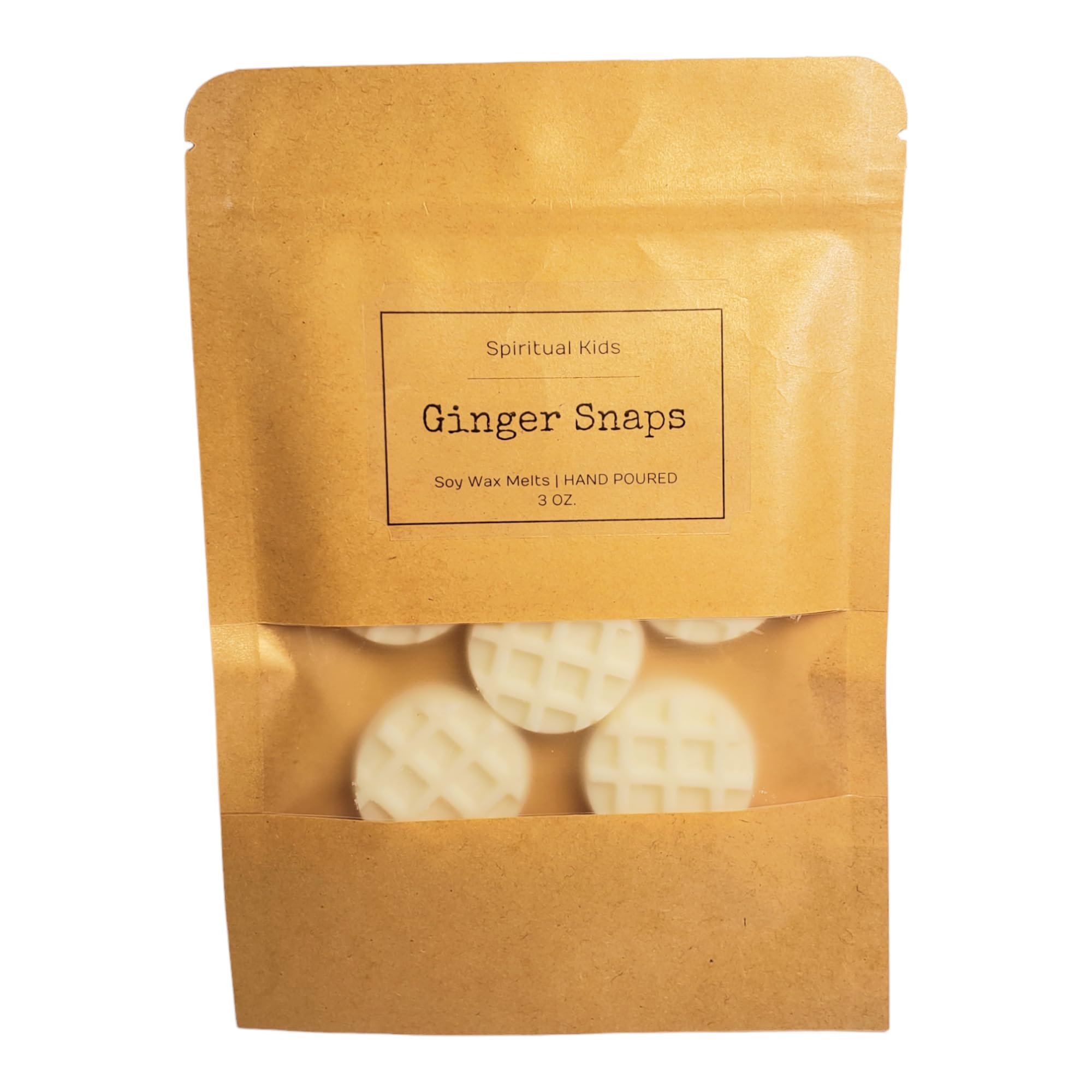 Ginger Snaps Soy Wax Melts 3oz waffle shaped image