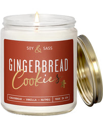 Gingerbread Candle 9oz hand-poured in the USA