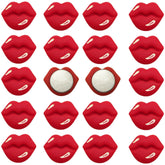 Ginyrerd red lips shaped refrigerator magnets on fridge