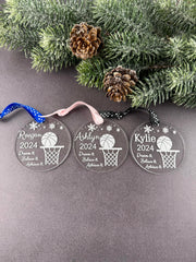 Girls basketball gift ornament