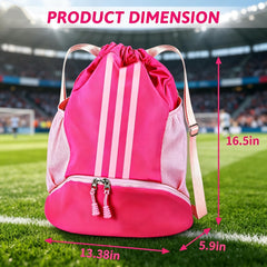 Champhox soccer bag front view with gear