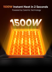 GiveBest Space Heater portable design with integrated handle