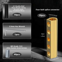 40 M5 screws 12-9 grade included in kit