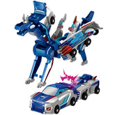 Gkiozu magnetic dinosaur car toy dual vehicle set