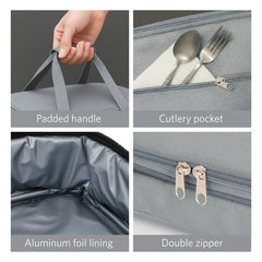 Snug-fitting lids included with Glad Cook & Take Set glass bakeware