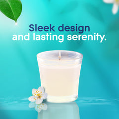 Glade lead-free wick glass candle jar
