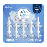 Glade PlugIns Refills Air Freshener Clean Linen 6.7oz