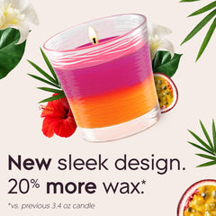 Candle jar infused with essential oils packaging image