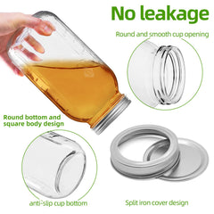 large capacity mason jars for salads and beverages