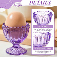 Egg cups height 2.36 inches with top opening 2.17 inches
