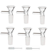 six glass funnels in kitchen funnel set