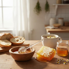 spiral head glass honey dipper for drizzle
