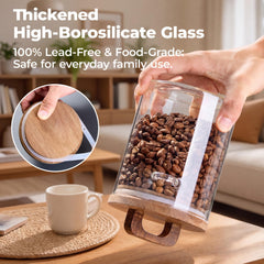 Two-pack glass jars with lids in a Trez Treamer set