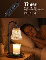 Elegant glass outlook candle warmer lamp in home decor
