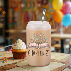 Lid stainless steel straw and straw brush included