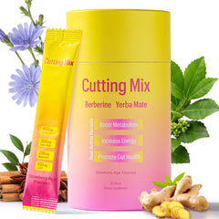 GLEAMETT Cutting Drink Mix Strawberry Aa flavor label