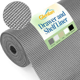 Glenlan Drawer and Shelf Liner dark gray 12x20 open grid