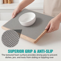 Easy trim washable liner provides surface protection
