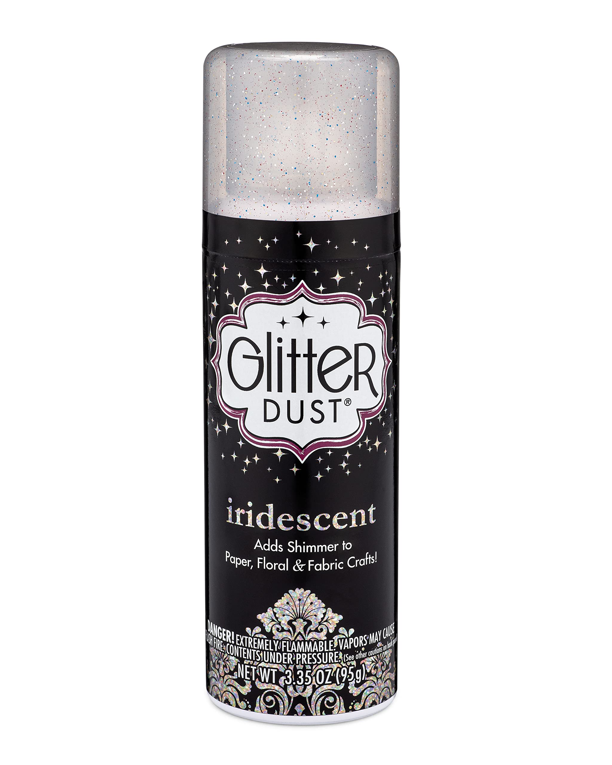 Glitter Dust Ultra Fine Glitter Spray Iridescent bottle label