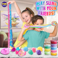 Glitter snow cloud foam slime varieties