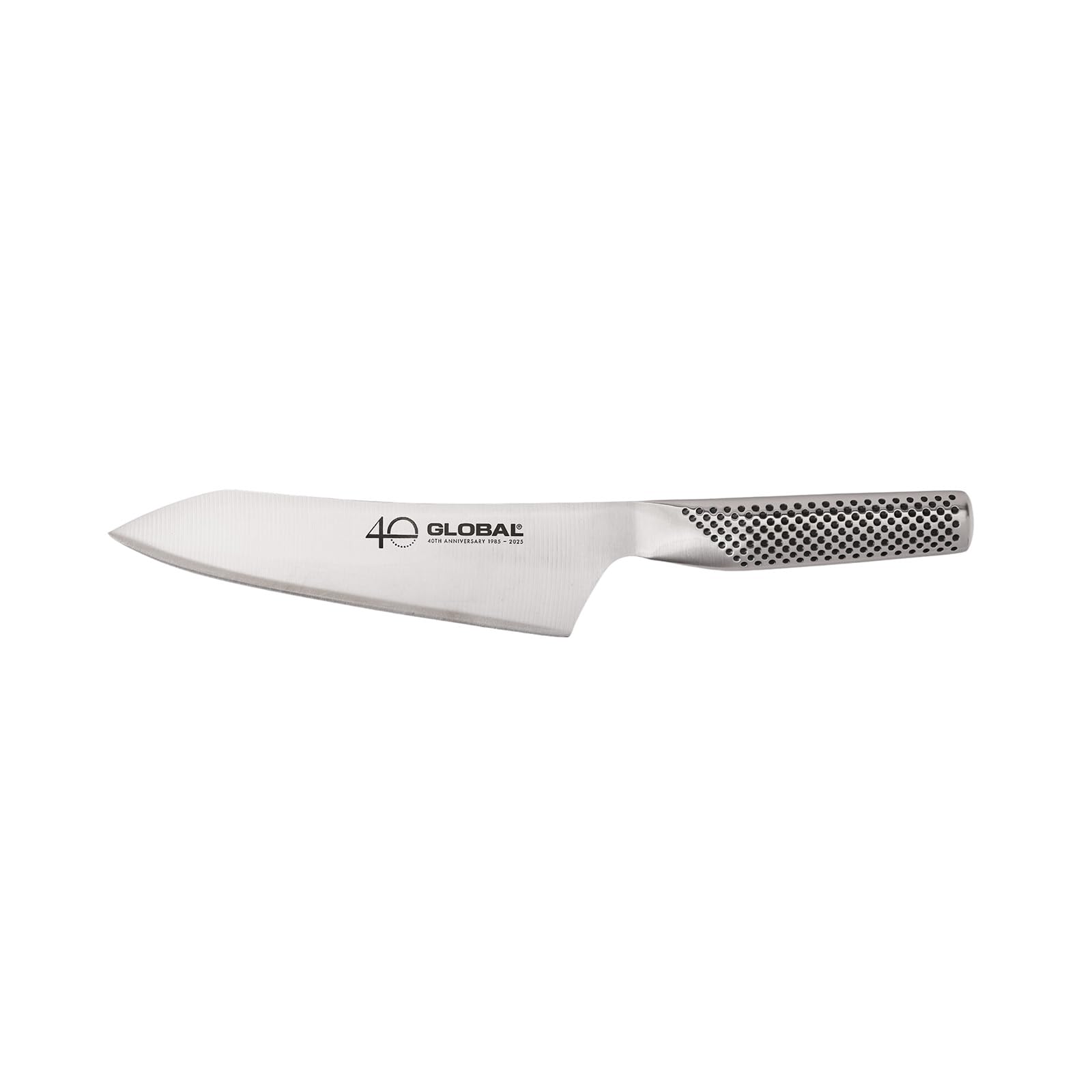 Global 40th Anniversary 7 inch Asian Chef Knife blade and handle