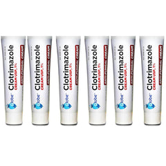 Globe Clotrimazole Cream 1% 1oz tube 6 pack packaging