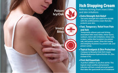 Globe Stop Itching Cream 1.5 oz tube side view