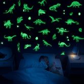 Glow in the Dark Dinosaur Wall Decals for kids room