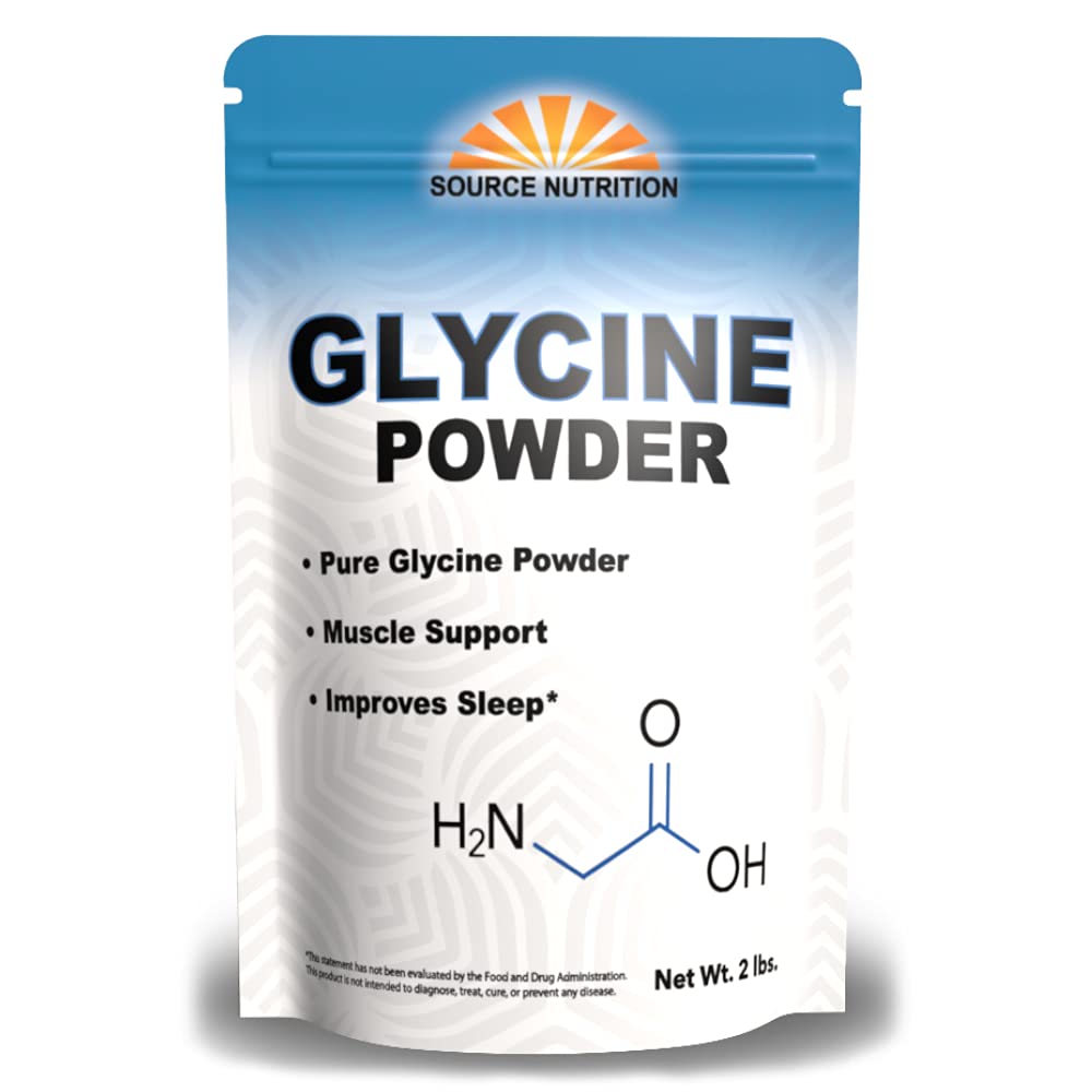 Glycine Powder 2 lb bulk resealable bag for storage